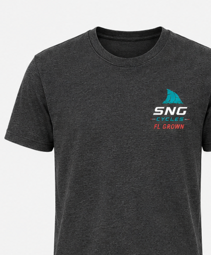 Florida Grown Chest Logo Tee - Charcoal