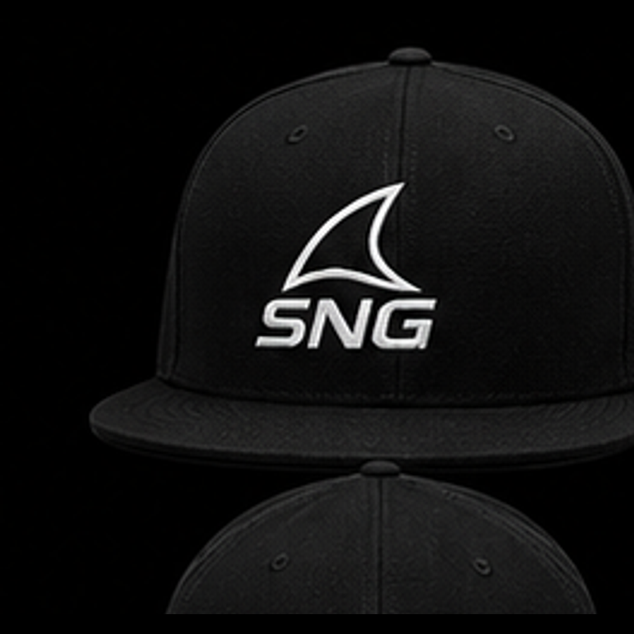 Sand Shark Black Snapback