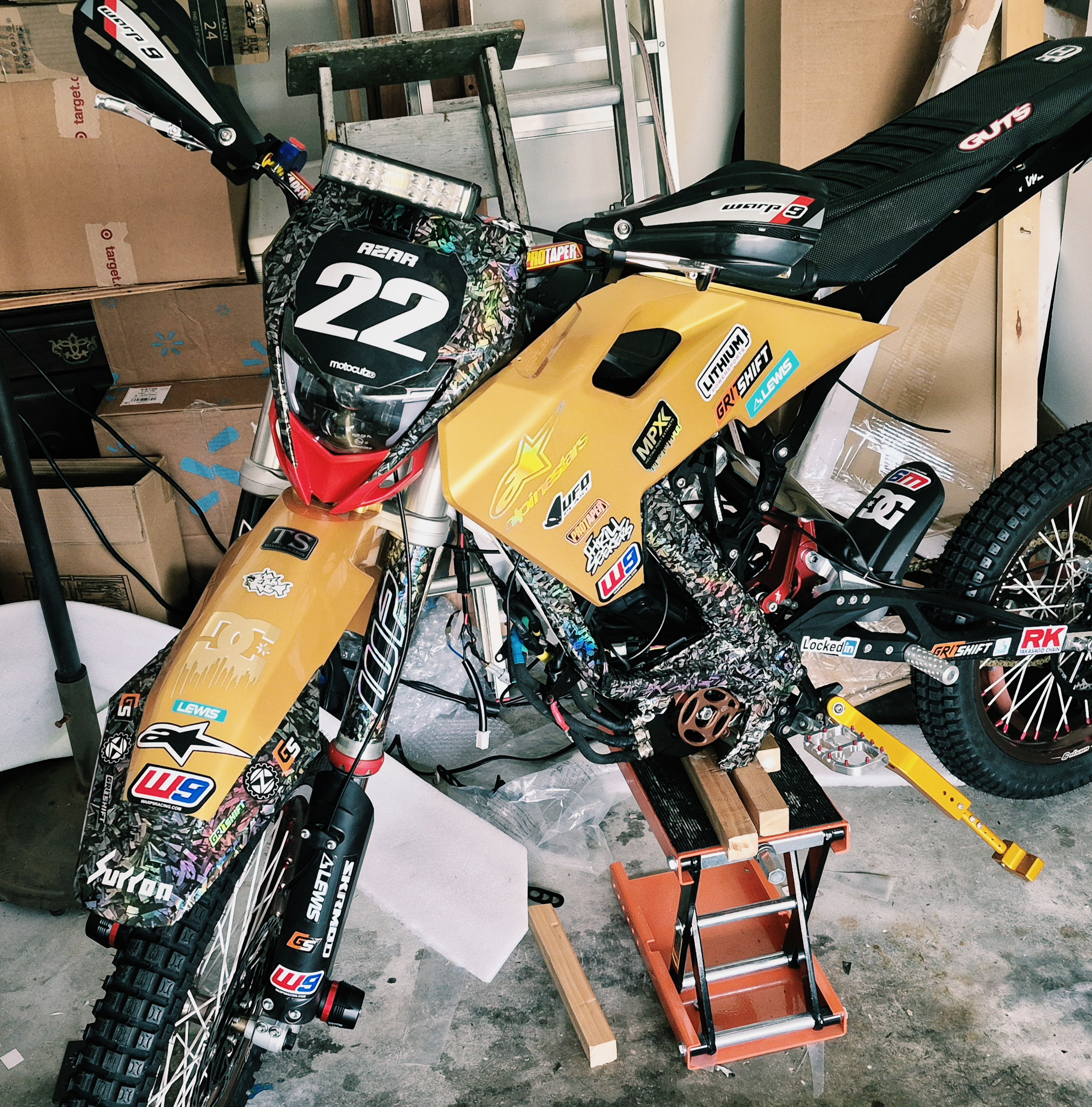 Custom 270E Yellow Bike